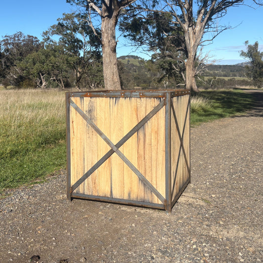 Hardwood & Steel Garden Box – 1200mm