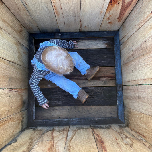 Hardwood & Steel Garden Box – 600mm